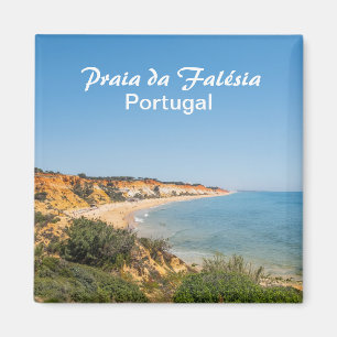 Portugal Praia da Falesia in de Algarve Souvenir Magneet