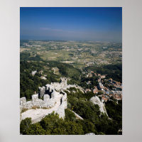 Portugal, provincie Lissabon, Sintra, uitzicht van