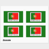 Portugal Rechthoekige Sticker (Vel)