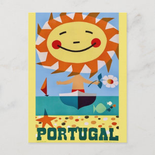 Portugal Reisposter Ansichtkaart Briefkaart