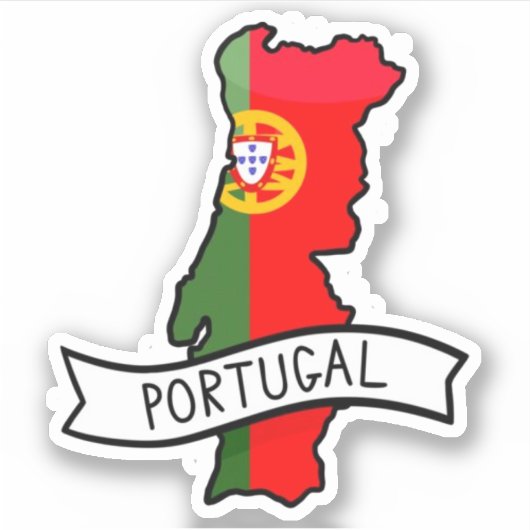 Portugal Reizen VinylSticker Sticker (Voorkant)
