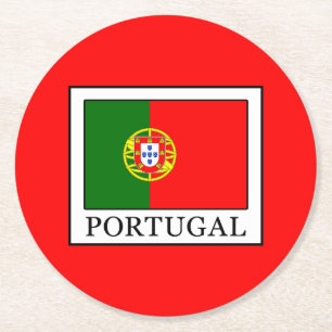 Portugal Ronde Kartonnen Onderzetter