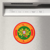 Portugal Round Emblem Magneet (Insitu (Vaatwasser))