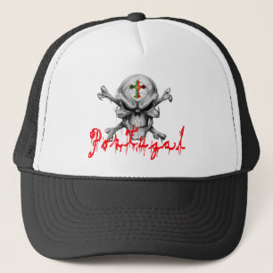 Portugal Skull Trucker Hat Pet