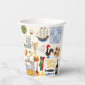 Portugal Symbolen Travel Lovers Papieren Bekers (Voorkant)