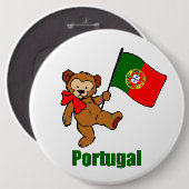 Portugal Teddy Bear Button (Voorkant /achterkant)