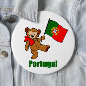 Portugal Teddy Bear Button (In situ)