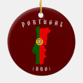 Portugal Trip kerstversiering Keramisch Ornament (Achterkant)