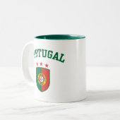 Portugal Tweekleurige Koffiemok (Voorkant links)