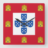 Portugal Vierkante Klok (Voorkant)