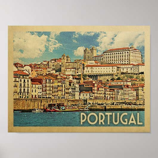 Portugal Vintage Travel Poster (Voorkant)