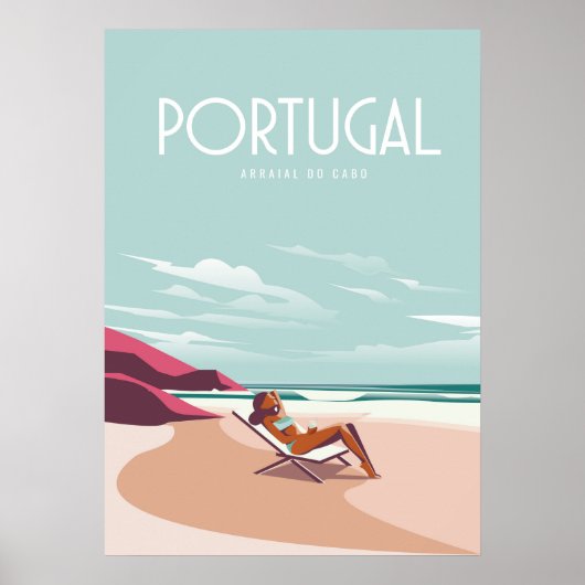 Portugal vintage travel poster (Devant)