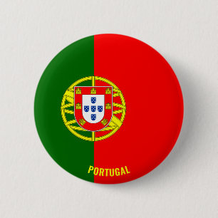 Portugal Vlag Charmant Patriottisch Ronde Button 5,7 Cm