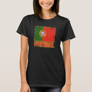 Portugal Vlag Retro Land Portugal Pri T-shirt