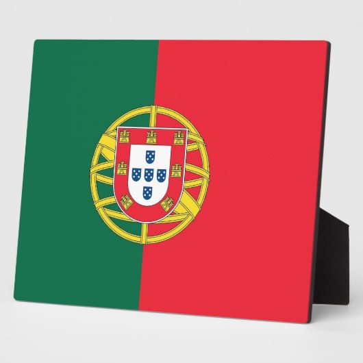 Portugal vlaggenPlaque Fotoplaat (Zijkant)