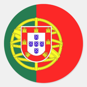 portugal - vlaggensymbool ronde sticker