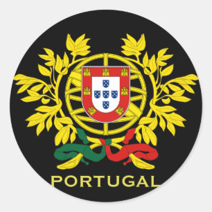 Portugal Wapenschild Ronde Sticker