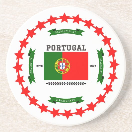 Portugal Zandsteen Onderzetter (Voorkant)