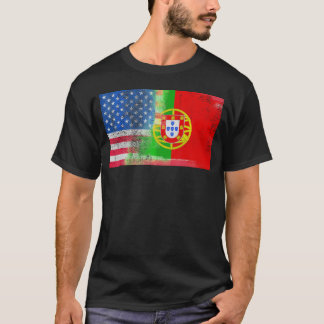 Portugees Amerikaans Half Portugal Half Amerika FL T-shirt
