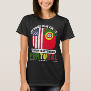 Portugees-Amerikaans hart komt uit Portugal Grown T-shirt