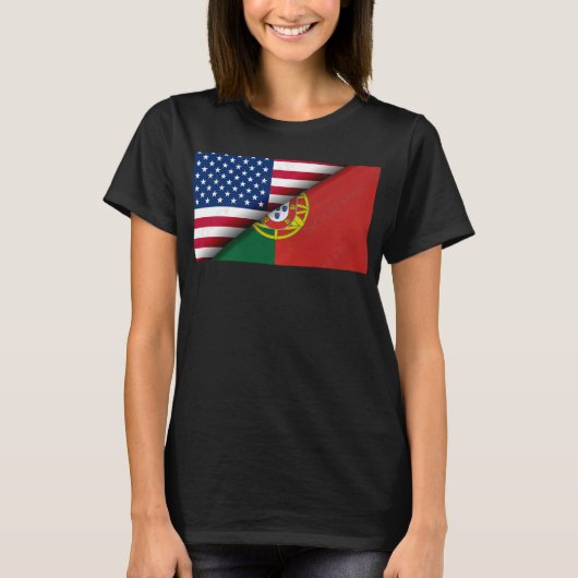 Portugees Amerikaans T-shirt (Voorkant)