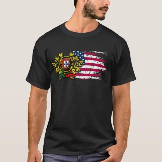 Portugees Amerikaans T-shirt (Voorkant)