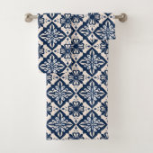 Portugees Azulejo Blauw en Wit Bad Handdoek (Insitu)
