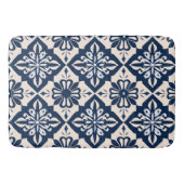 Portugees Azulejo Blauw en Wit Badmat (Voorkant)