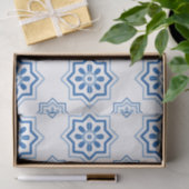  Portugees Azulejo BLUE Tile Pattern Tissuepapier (Geschenk)