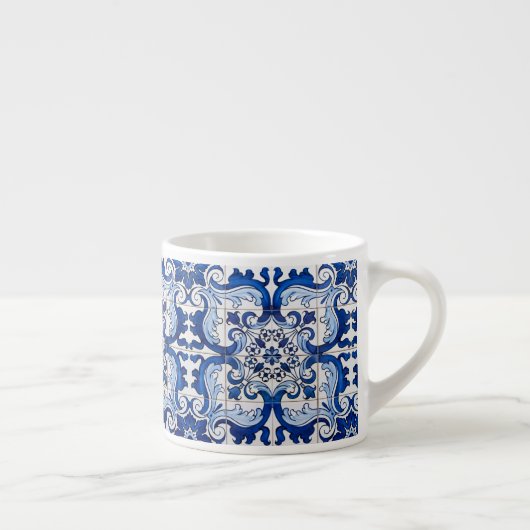 Portugees Azulejo Pattern Espresso Kop (Rechts)