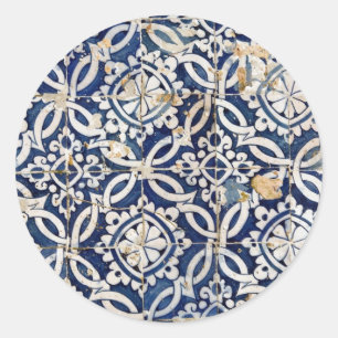 Portugees Azulejo Ronde Sticker