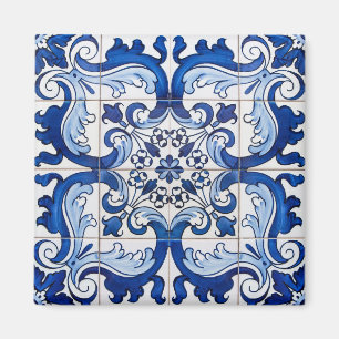 Portugees Azulejo Tegel Pattern Magneet