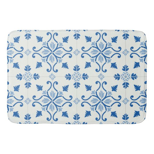  Portugees Azulejo Tile Pattern Badmat (Voorkant)