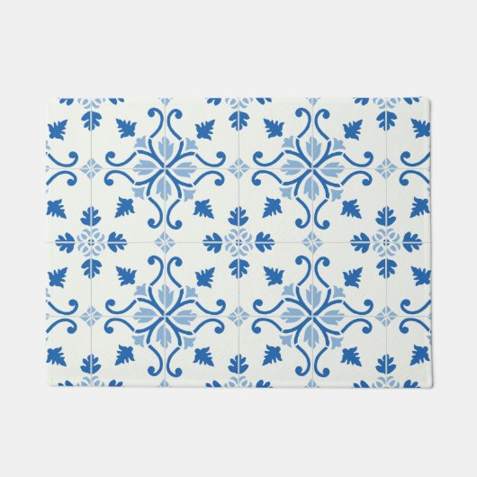 Portugees Azulejo Tile Pattern Deurmat (Voorkant)