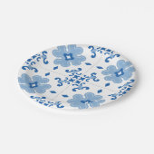 Portugees Azulejo Tile Pattern Papieren Bordje (Gekanteld)