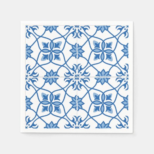 Portugees Azulejo Tile Pattern Servetten (Voorkant)