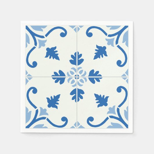  Portugees Azulejo Tile Pattern Servetten (Voorkant)