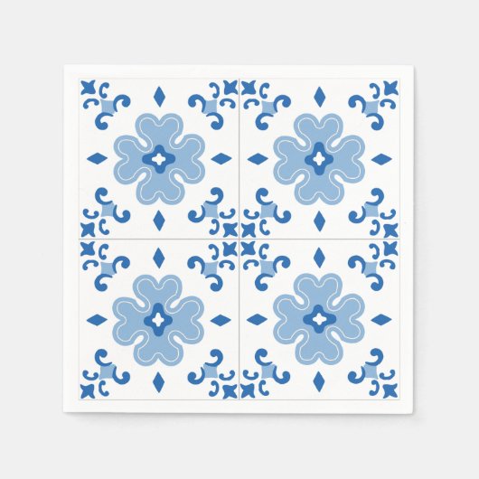 Portugees Azulejo Tile Pattern Servetten (Voorkant)