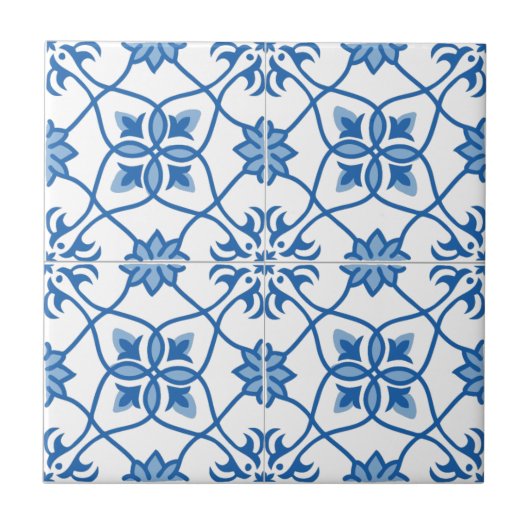  Portugees Azulejo Tile Pattern Tegeltje (Voorkant)