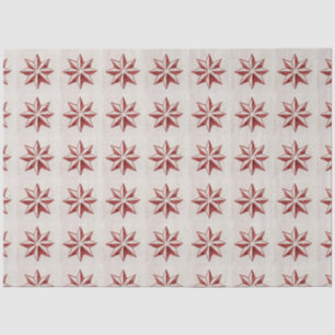 Portugees Azulejos Star Red Decoupage Tissuepapier