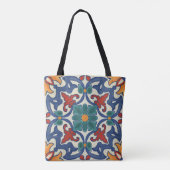 Portugees Azulejos Tile Pattern Draagtas (Achterkant)