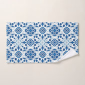  Portugees blauw Azulejos Tile Pattern Bad Handdoek (Handdoek)