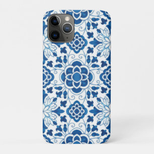  Portugees blauw Azulejos Tile Pattern iPhone 11 Pro Hoesje