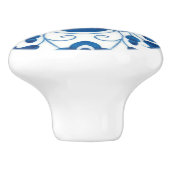 Portugees blauw Azulejos Tile Pattern Keramische Knop (Zijkant)