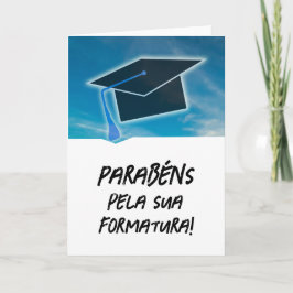 Portugees Cartão Parabéns pela sua Formatura Kaart