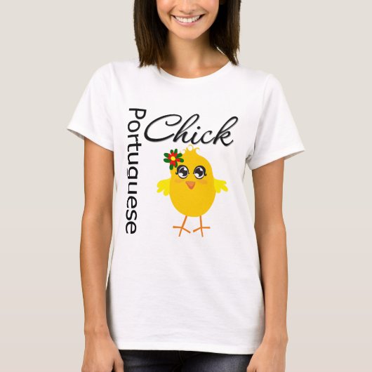 Portugees Chick T-shirt (Voorkant)