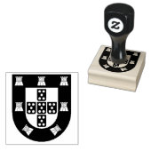 Portugees Crest 2"x 2"Rubberzegel Rubberstempel (Gestempeld)