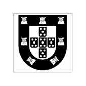 Portugees Crest 2"x 2"Rubberzegel Rubberstempel (Afrduk)