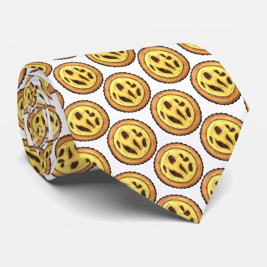 Portugees Custard Egg Tart Pastel Pastéis de Nata Stropdas (Opgerold)