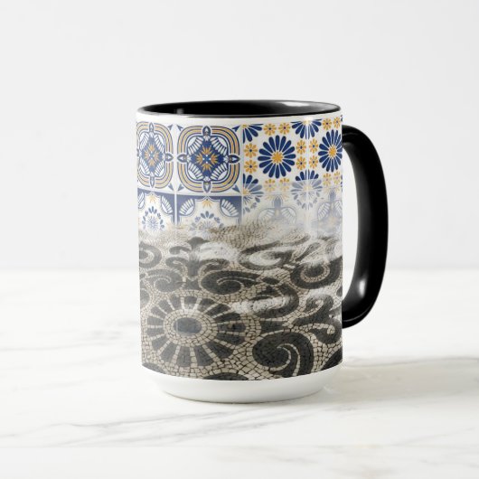 Portugees design Acryl Muurkunst Mok (Voorkant rechts)